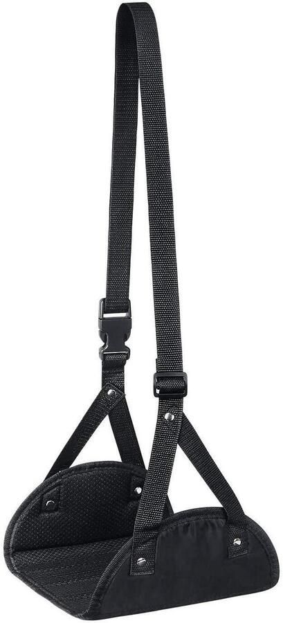 Titel: Verstelbare voetensteun hangmat voor onderweg voorkom zwellingen in vliegtuig kantoor huis en auto (incl. 1 x slaapmasker)