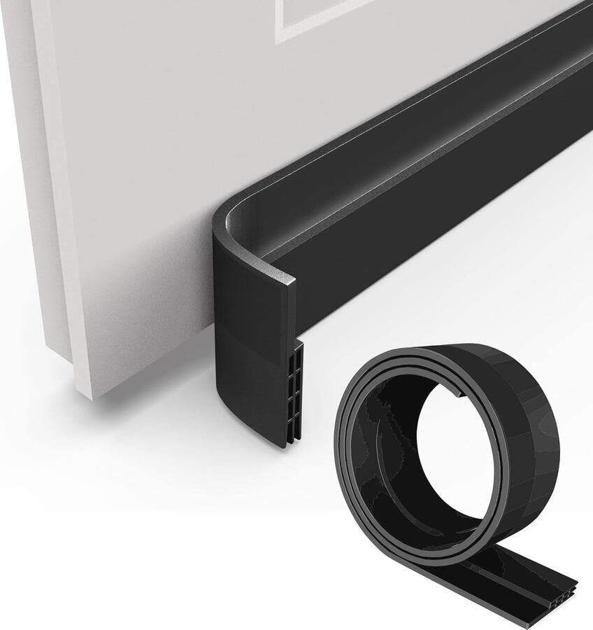 Tochtstrip Voor Deur 1 Meter Lang Zelfklevende Silicone Tochtstopper Bescherming Tegen Insecten Lawaai en Stof Geluids- en Warmte-Isolatie