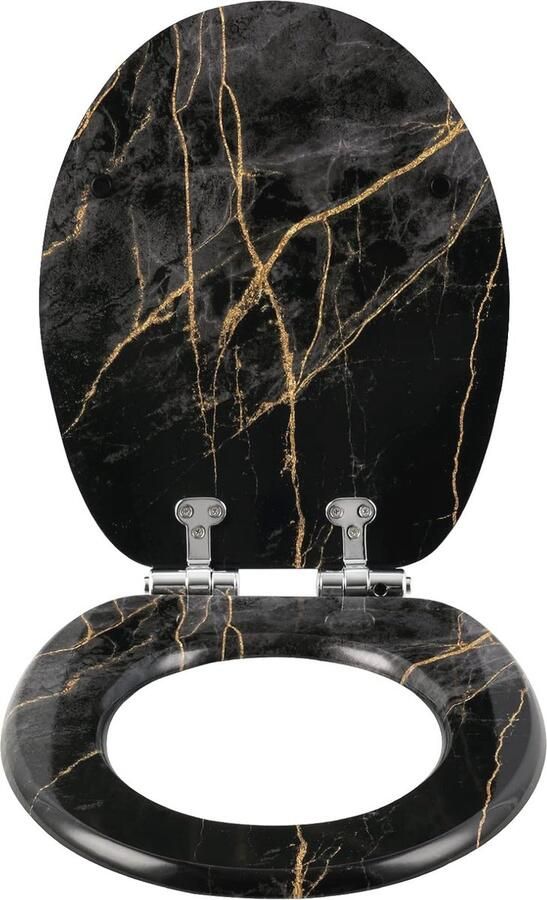 Toiletdeksel met Softclose Mechanisme en Snelsluiting Antibacterieel en Eenvoudig te Reinigen