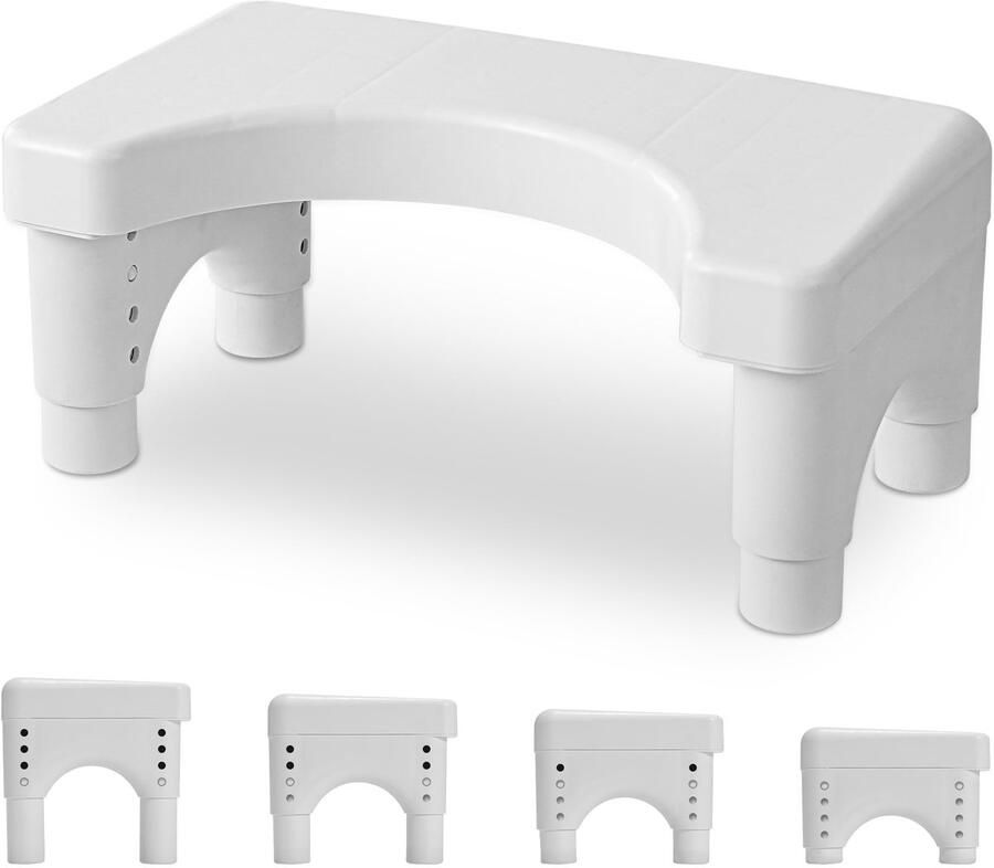 Toiletkruk in hoogte verstelbaar Poepkruk Volwassene voor badkamer Toiletkruk Squat