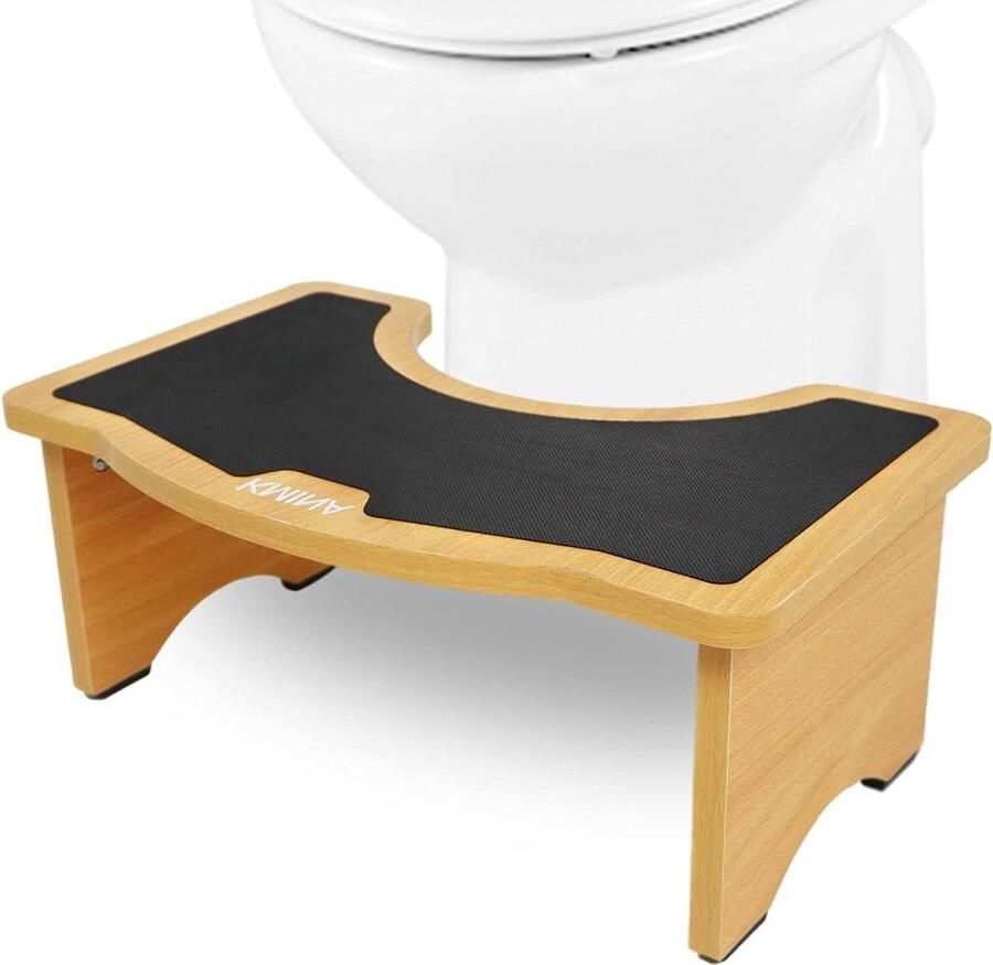 Toiletkruk voor Volwassenen 185 cm Hoog Antislip Poepen Houten Squat Kruk Houten kruk