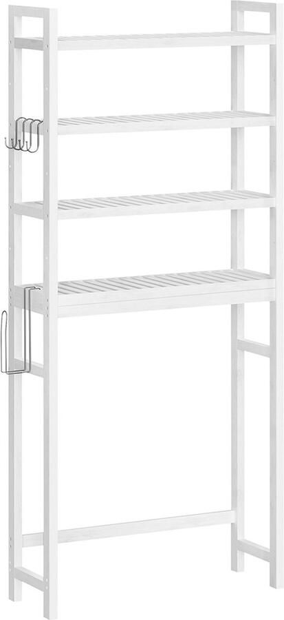 Toiletplank – Met verstelbare planken – wolkwit