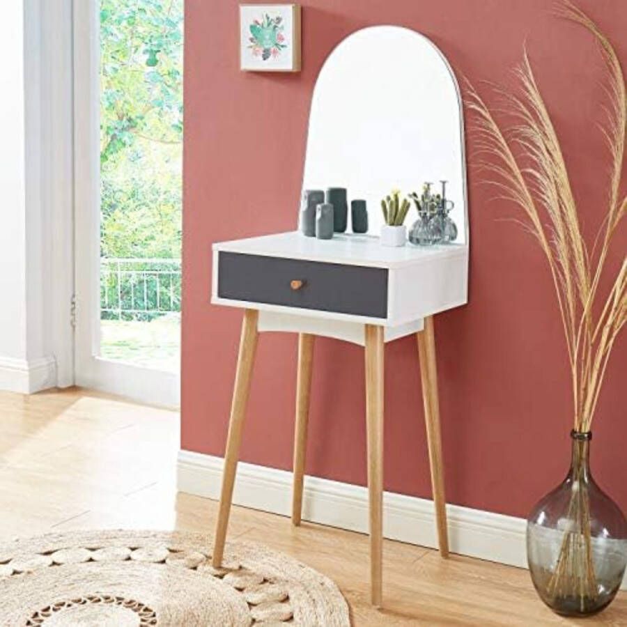 Toilettafel Kaptafel Met Spiegel Make Up Tafel