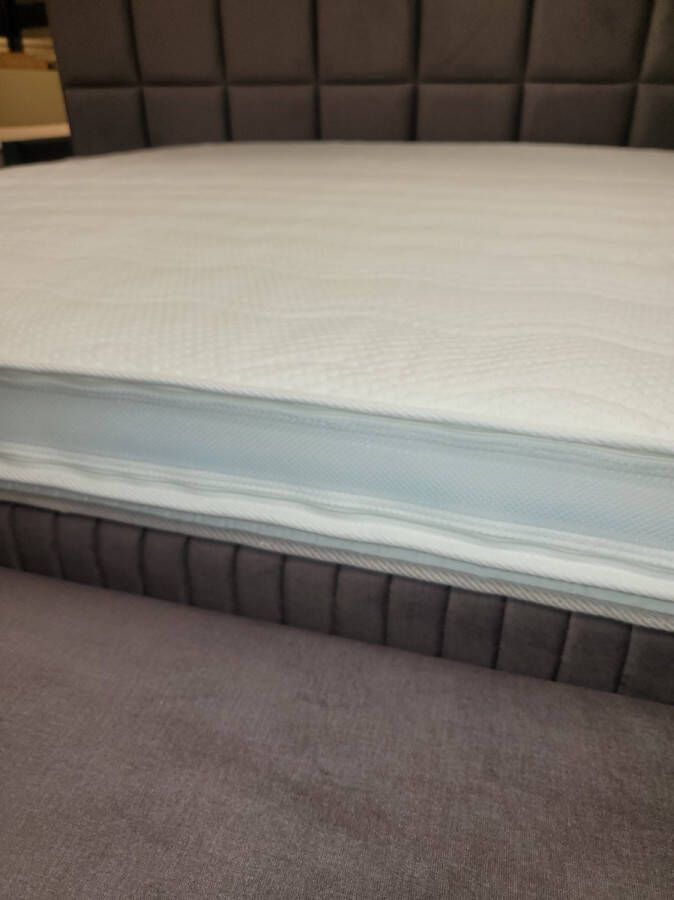 Kikishop Topdek Matras Topper 3D Bamboo NASA-Traagschuim-Topper + - 11cm dik 90x200 Topdekmatras