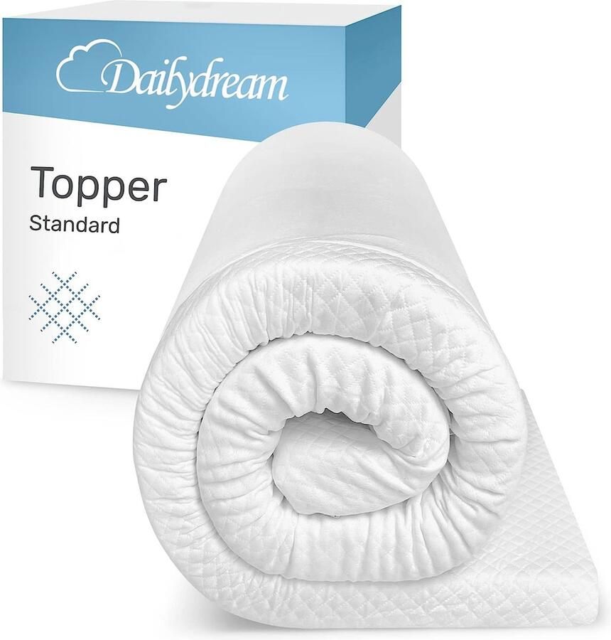 Topmatras 140x200cm Traagschuim Effect Topper Wasbaar Visco Elastische Boven Matras