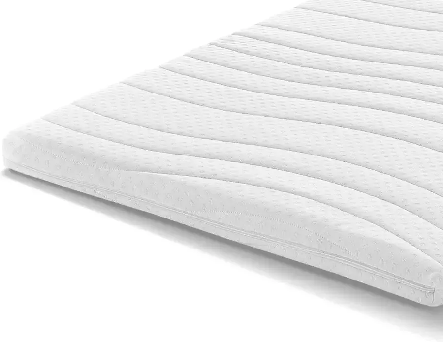 Topmatras – 160x200 – koudschuim – premium tijk – bed topper 6 cm hoog Gemiddeld