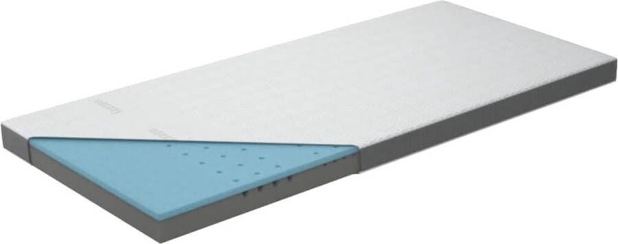 Topper Deluxe 90x200x9cm H2 H3 orthopedische matrastopper voor matras en boxspringbed van gelschuim matras 90x200cm voor mensen met een allergie incl. overtrek