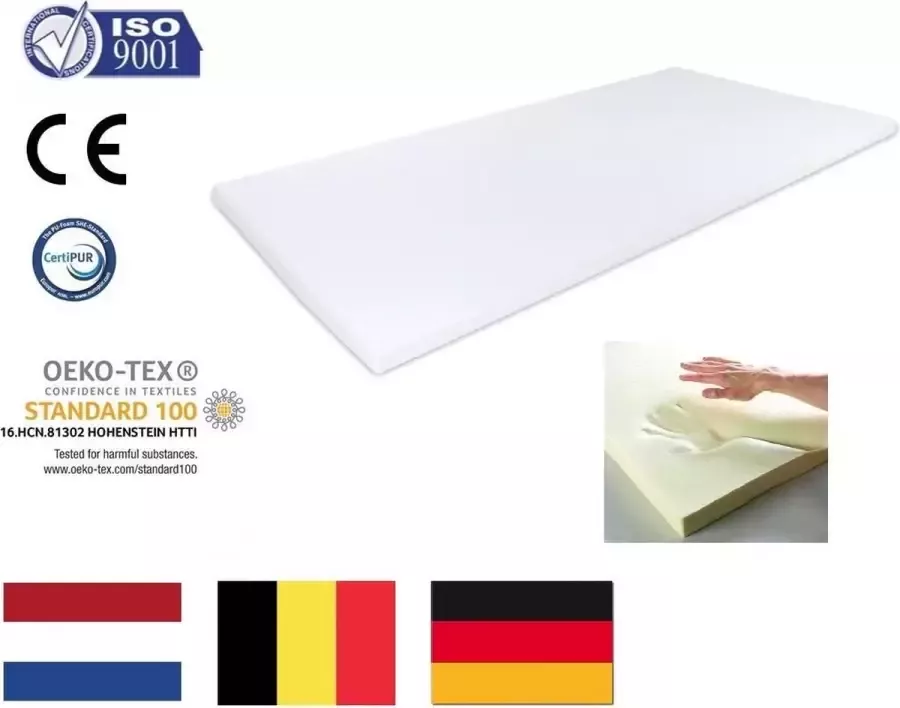 Topper Matras 140x200 Dekmatras Traagschuim Nasa Visco 6 7cm
