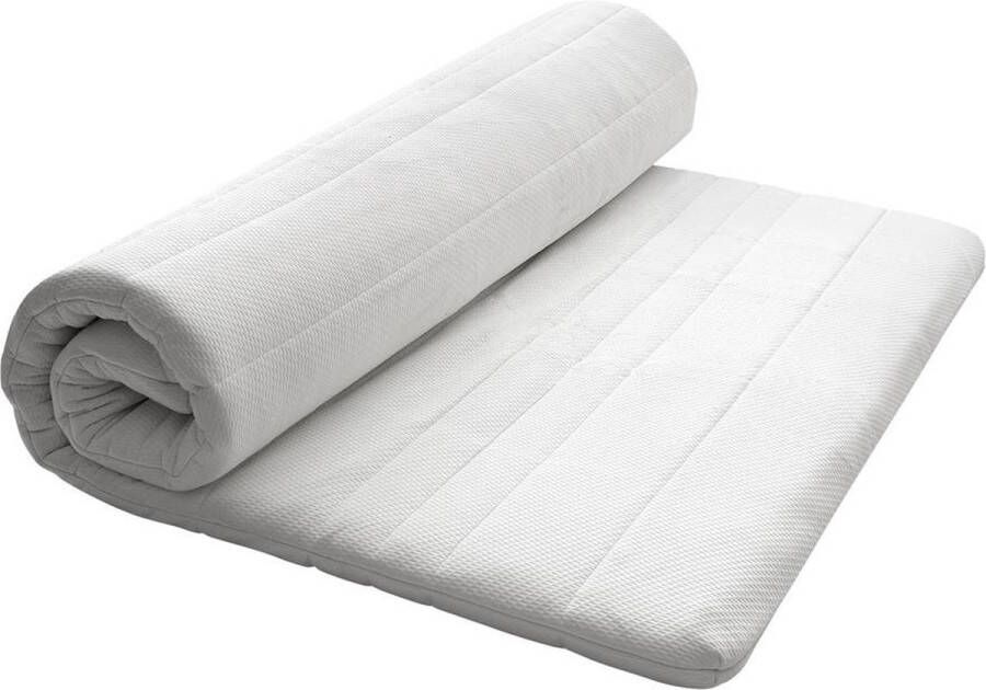 Topper matras 160 x 200 – 2-Pers Topdekmatras HR Koudschuim – 7 CM Dik Antibacterieel Orthopedisch Verantwoord Incl Wasbare Hoes