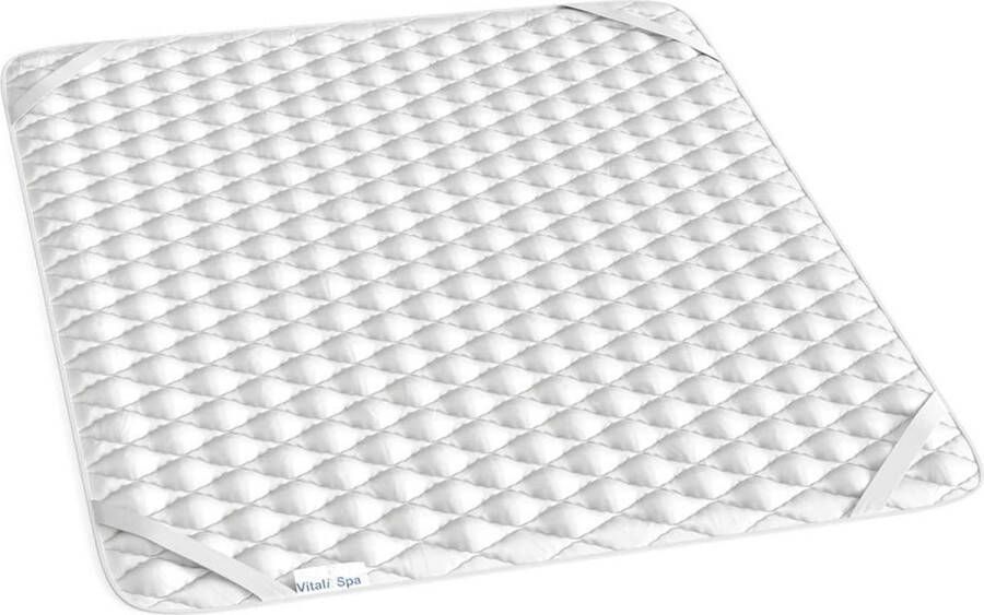 Topper matrasbeschermer 180x200cm matras topper 2cm hoog 500g m² wasbaar tot 60°C geschikt voor de droger