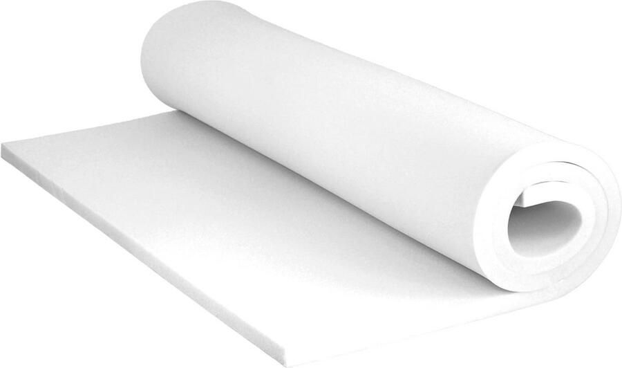 Topper Schuimplaat 120 x 200 cm 5 cm Dikte Ideaal voor Kussenvulling en Bekleding