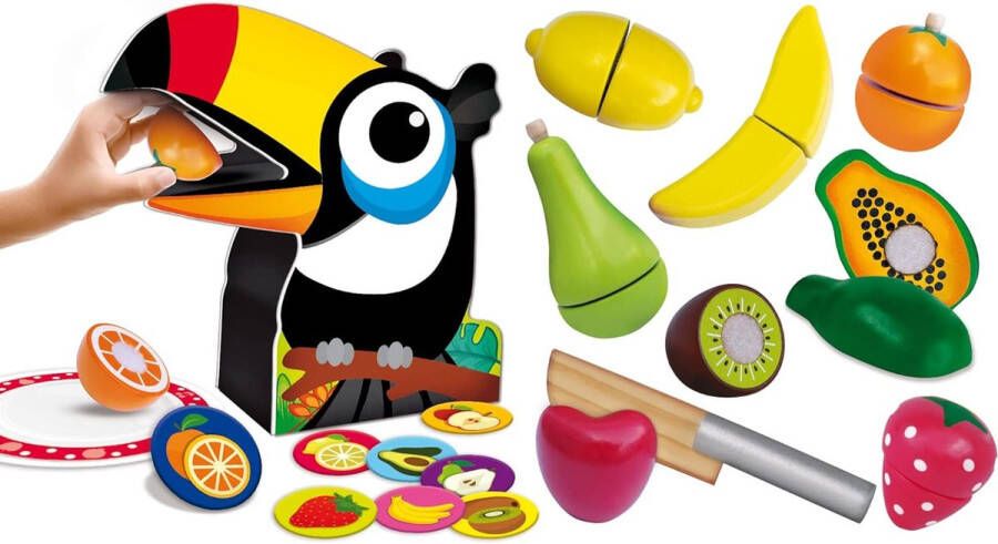 Toucan Breakfast Montessori houten speelgoed Lisciani