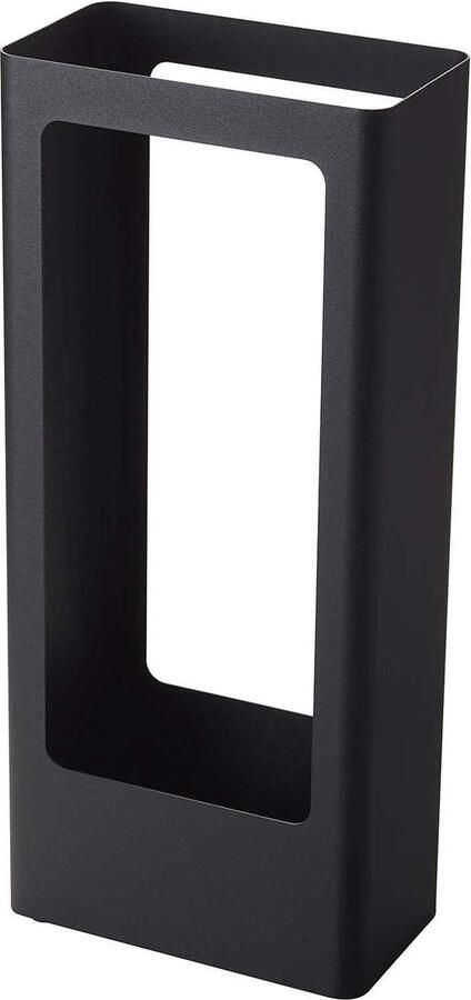 Tower Slim Paraplubak Zwart Staal Silicone 22 x 12 x 50 cm