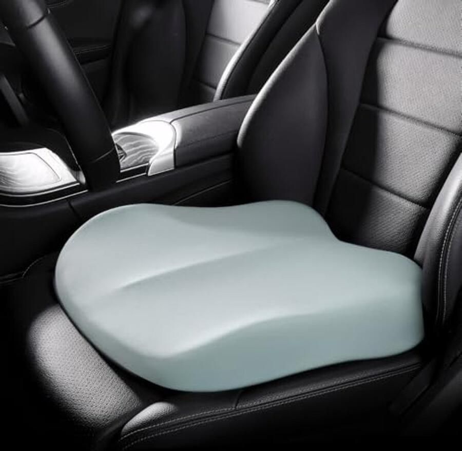 Traagschuim Autozitkussen voor Volwassenen Zacht Comfortabele Verhoger voor Autorijden Bureaustoel en Rolstoel