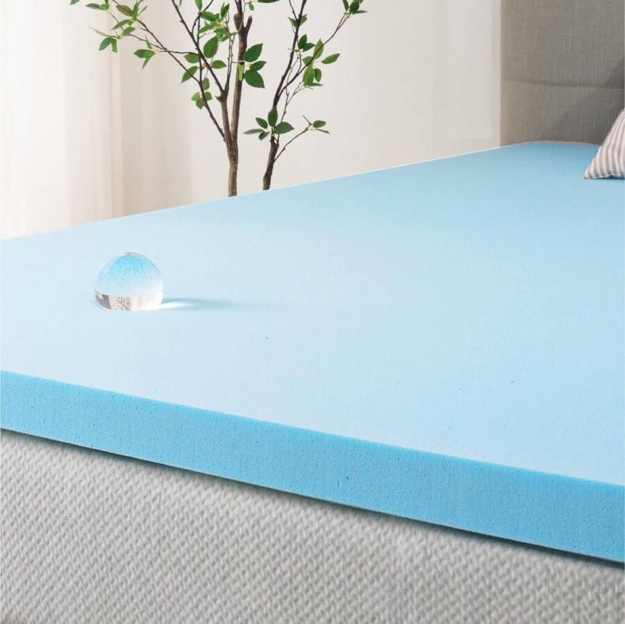 Traagschuim matras topper 160 x 190 cm