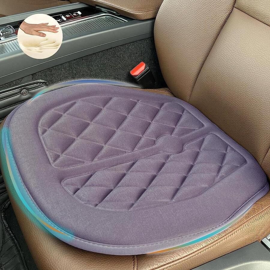 Traagschuim orthopedisch stoelkussen Grijs autostoel bureaustoel zitkussen