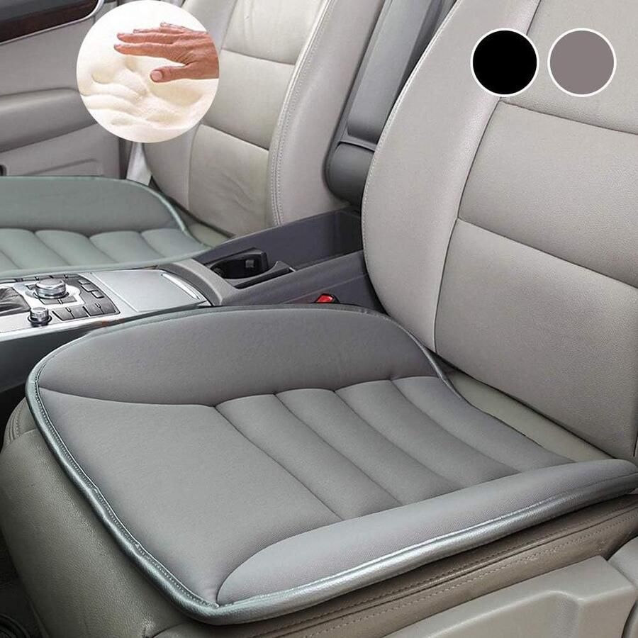 Traagschuim orthopedisch zitkussen voor auto en bureaustoel comfort kussen grijs 1 stuks