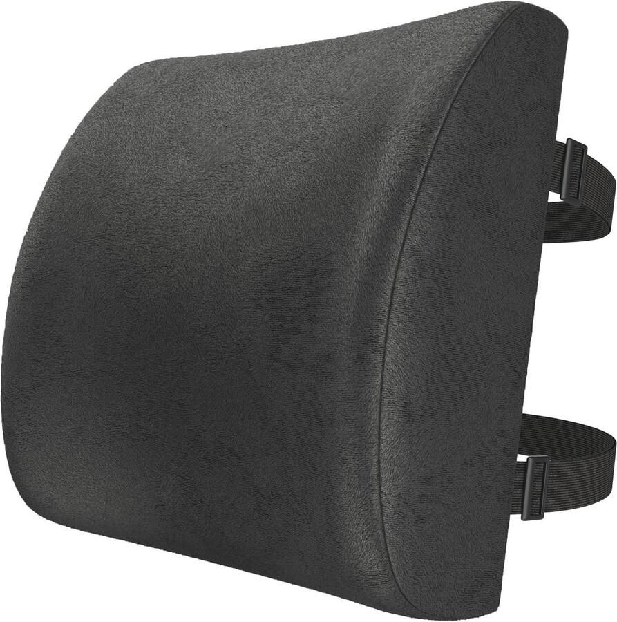 Traagschuim Rugkussen Steunkussen voor Bureaustoel en Auto Wasbare Hoes