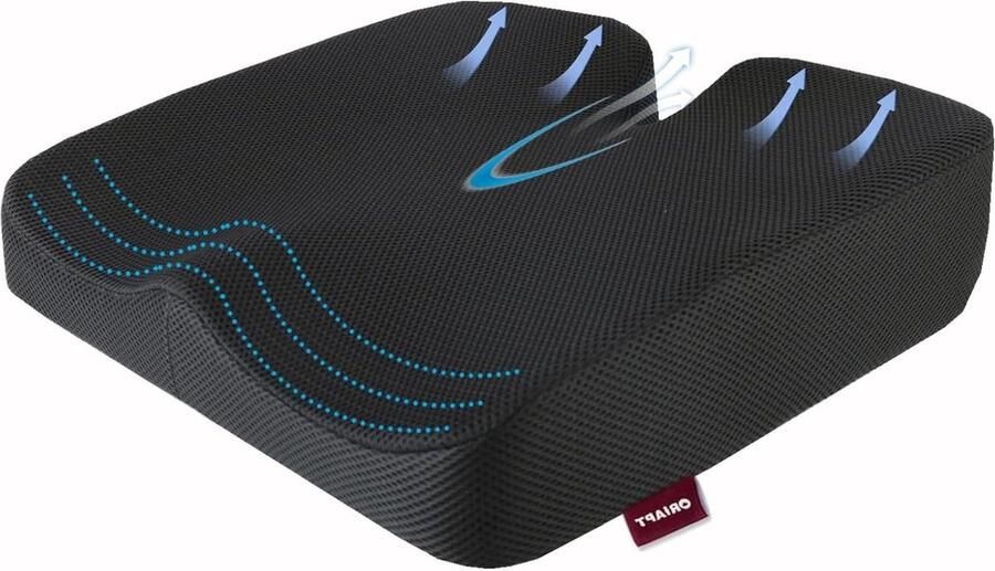 Traagschuim Dik en Groot Staartbeen Drukontgrendelingskussen voor Bureaustoelen Comfortabel Zitkussen