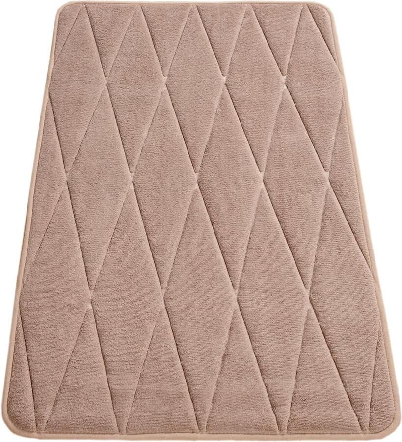 Memory Foam Bath Mat – Soft Durable & Stylish – Embossed Patterns – Quick-Dry