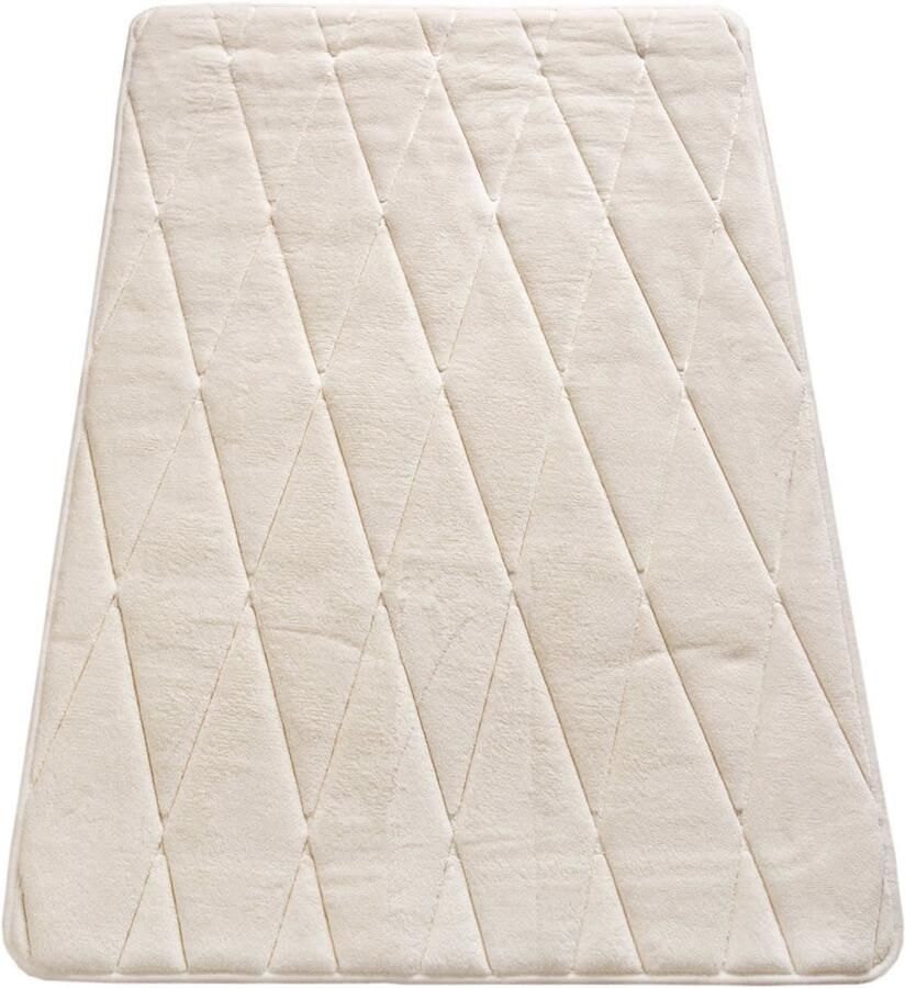 Memory Foam Bath Mat – Soft & Durable – Embossed Pattern – Relaxation Spa Feel