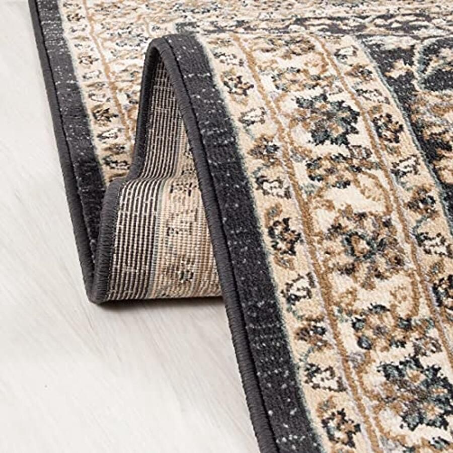 Traditioneel Oosters Vloerkleed 80x300 cm Bloemenpatroon Tapijt voor Woonkamer en Slaapkamer Ondersteunt Allergieën Onderhoudsarm OEKO-TEX Gecertificeerd