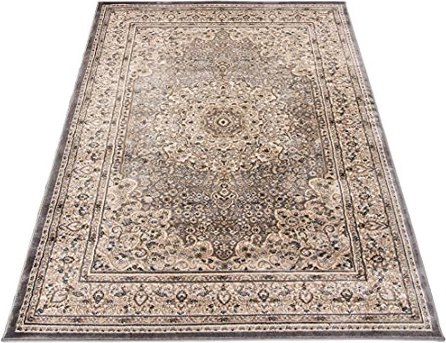 Traditioneel Oriëntaals Vloerkleed Tapijt voor Woonkamer Slaapkamer en Eetkamer comfortabel en duurzaam 200x300 cm Grijs