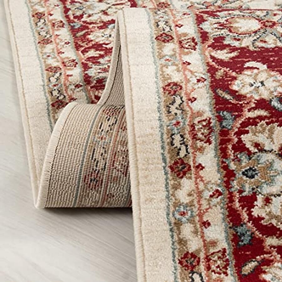 Traditioneel Vloerkleed met Bloemenpatroon Oriëntaals Tapijt voor Woonkamer en Slaapkamer Antistatisch en Onderhoudsarm 60x100 cm