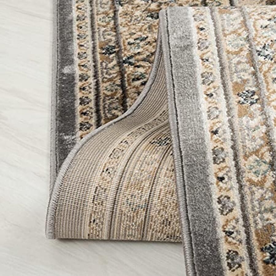 Traditioneel Vloerkleed met Oriëntaals Patroon Tapijt voor Woonkamer Slaapkamer en Eetkamer 60x100 cm Grijs