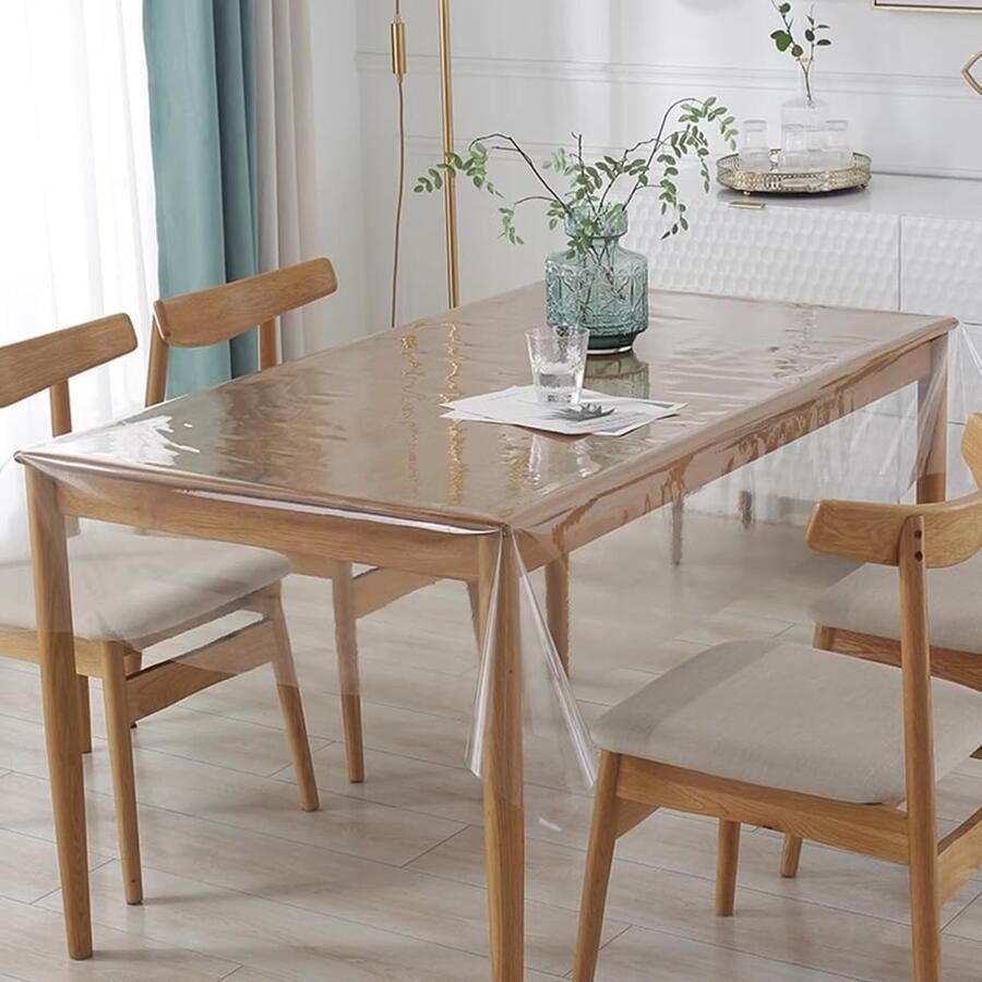 Transparant tafelkleed duurzaam pvc waterdicht 1 stuk