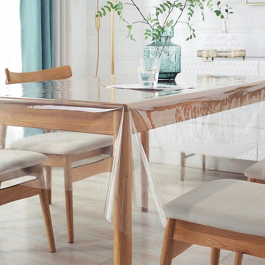 Transparant Tafelkleed Waterdicht en Afwasbaar 1 stuk PVC 140 x 220 cm