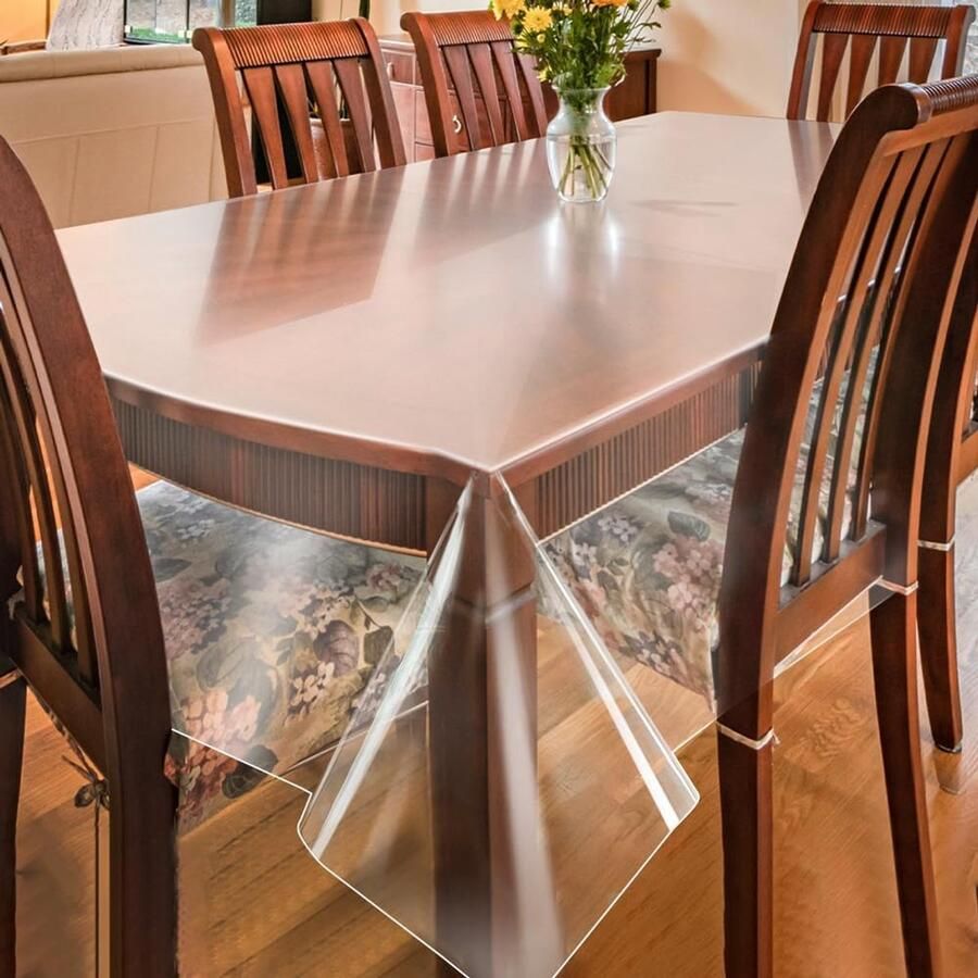 Transparant Tafelkleed Waterdicht en Afwasbaar 1 stuk PVC 160 x 140 cm