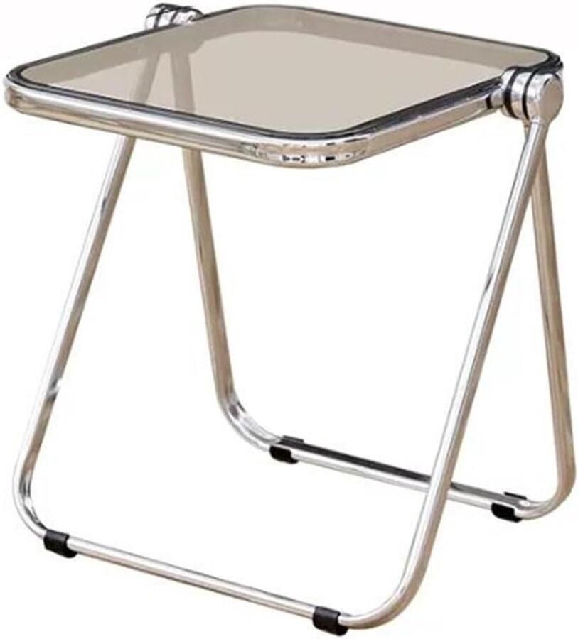 Transparante acryl bijzettafel modern ontwerp 1 stuk opvouwbaar multifunctioneel
