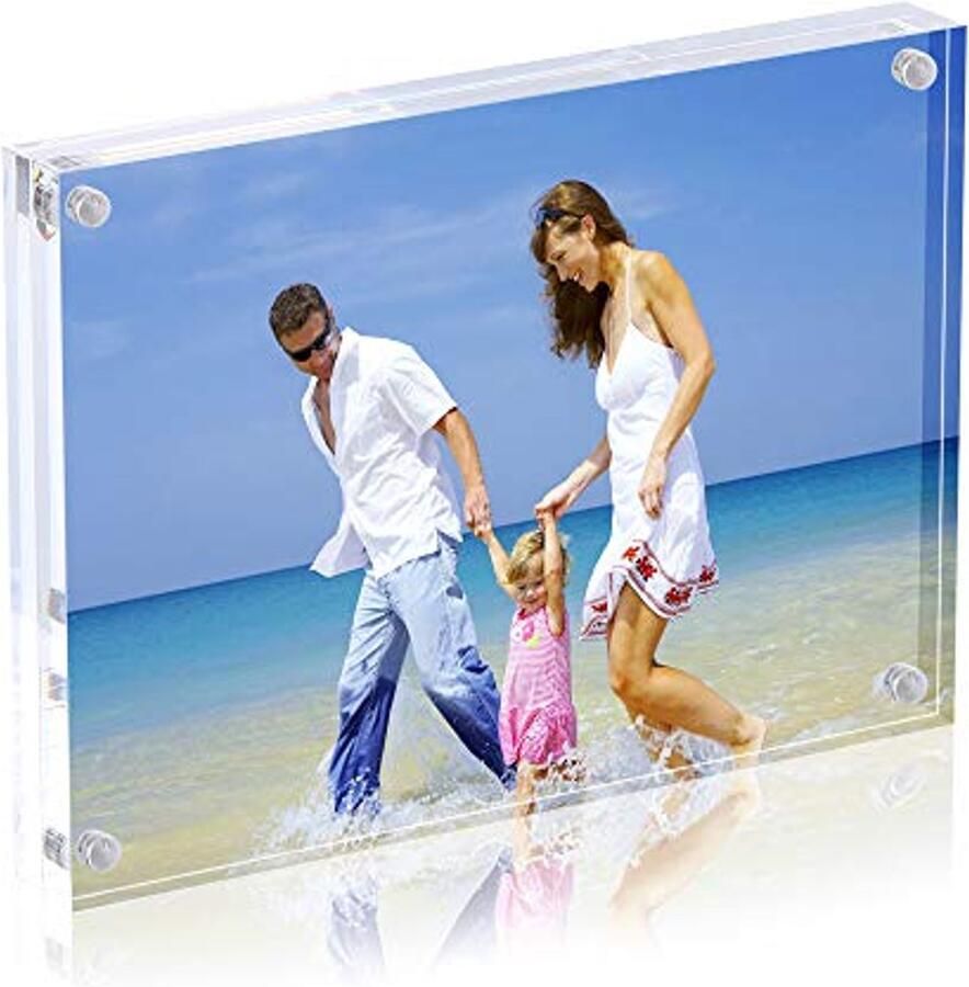 Transparante Acryl Fotolijst 13x18 cm Magnetische Foto Houder voor Bureau of Tafel