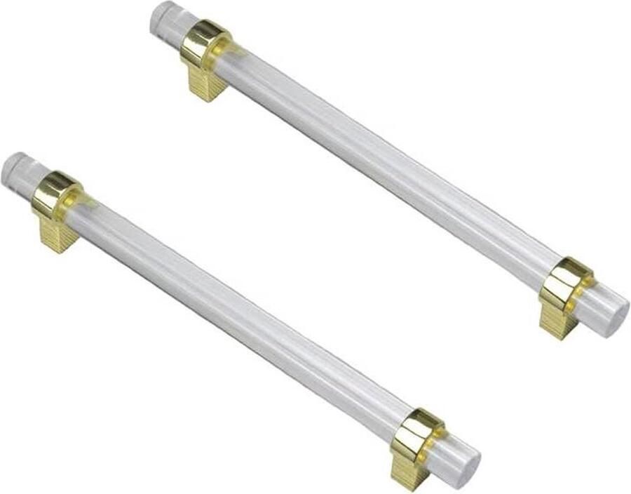 Transparante acryl keukengrepen schuifladenknoppen voor keukenkasten set van 2 160 mm