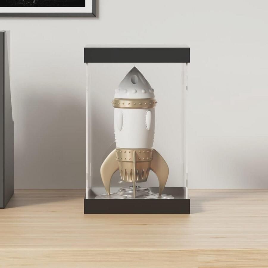 Transparante Acryl Vitrine 14x14x22 cm Vitrinekast Display Box en Glazen Stolp