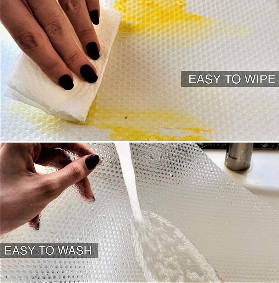 Transparante Antislip Lade Mat 30 x 600 cm voor Keukenkasten en Planken