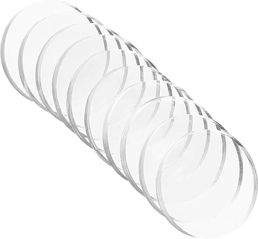 Transparante Glas Tafelblad Bumper 10 Stuks Siliconen Pads en Afstandhouders