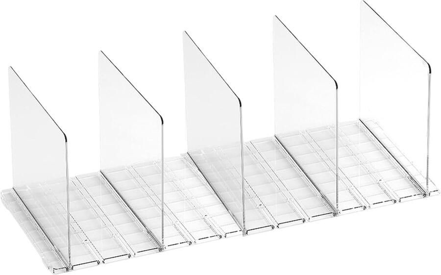 Transparante Handtas Organizer met 5 Compartimenten Multifunctionele Divider voor Kast en Plank