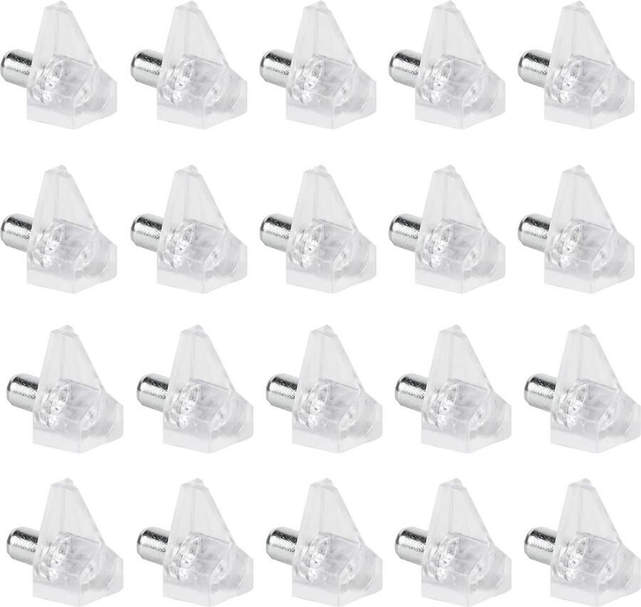 Transparante kunststof plankdragers 90 stuks ideaal voor boekenplanken en kasten 5 mm