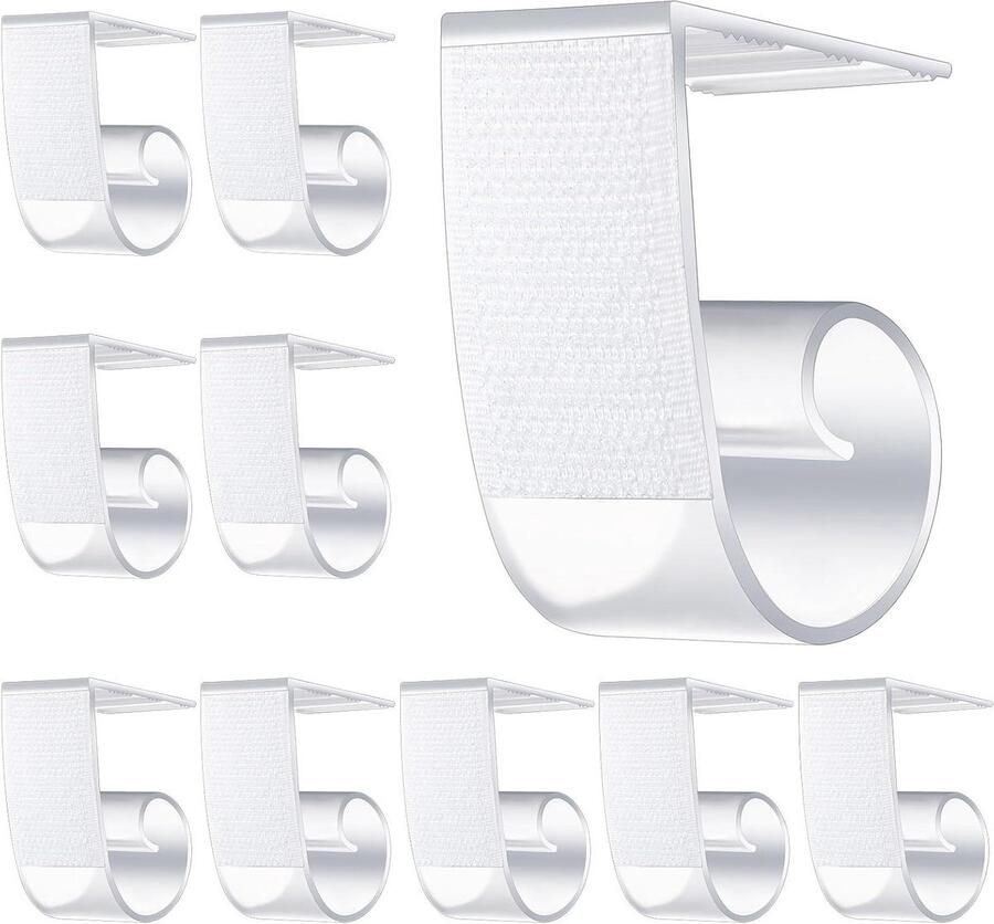 Transparante tafelkleedklemmen onbreekbaar en windbestendig set van 10 plastic voor bruiloftsbanket
