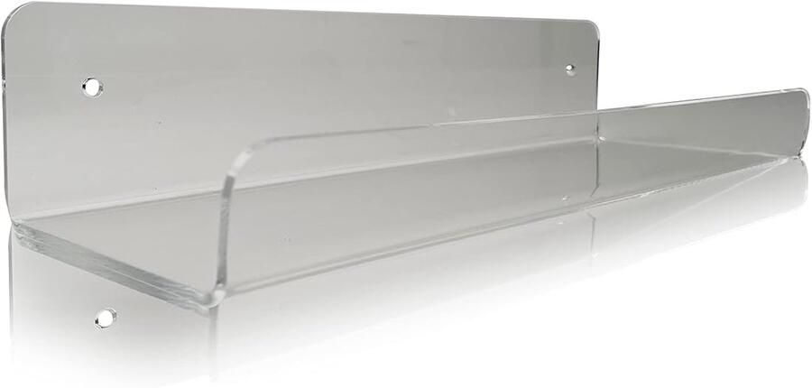 Transparante U-planken Set van 2 Acryl 10 x 30 cm