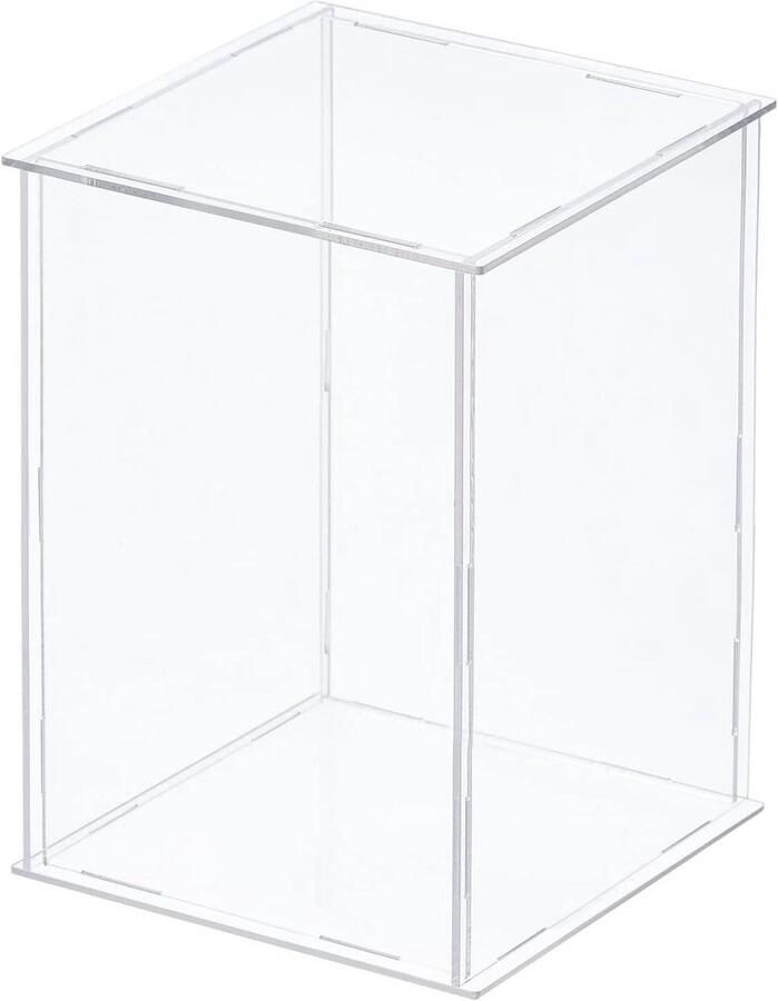 Transparante vitrine box voor verzamelstukken en kunsthandwerk 25x25x35cm Stofdicht Acryl bouw