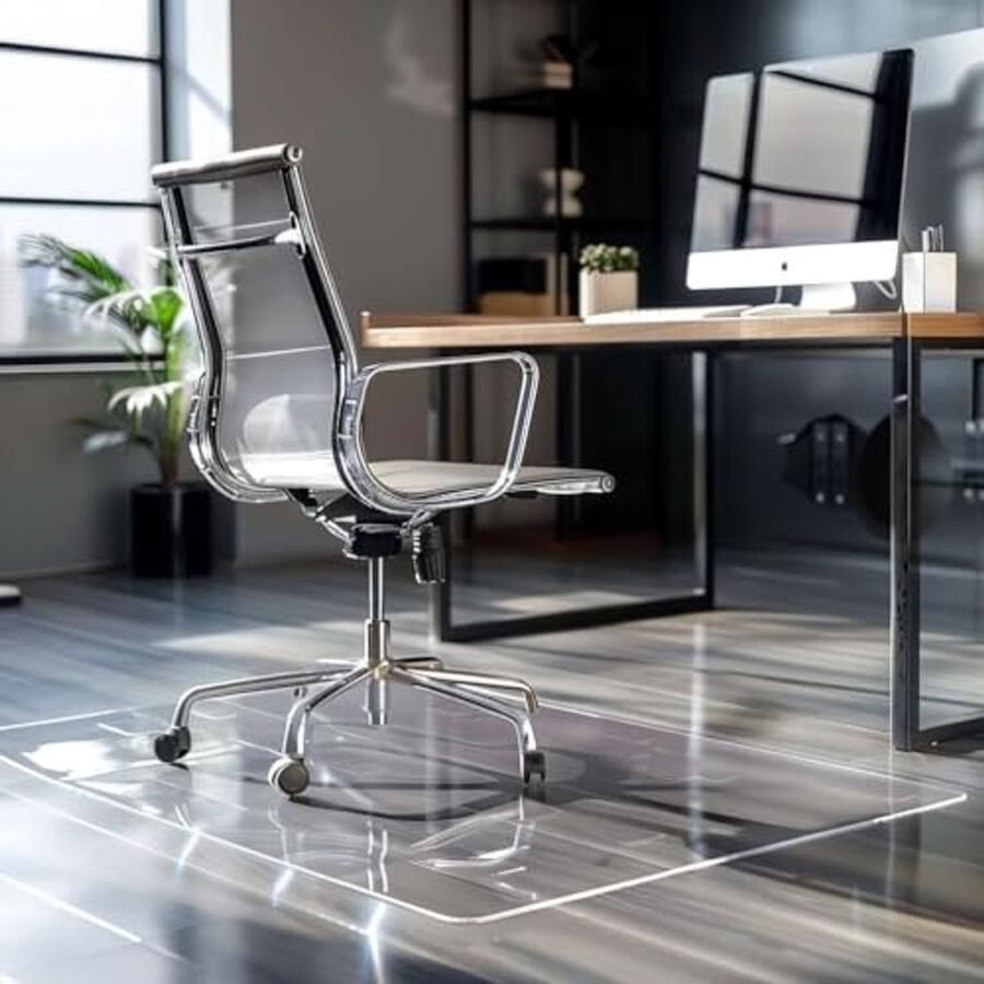 Transparante Vloermat voor Stoelen Antislip PVC Bescherming voor Houten Vloeren Ronde Hoek Warmtebestendig en Waterproof