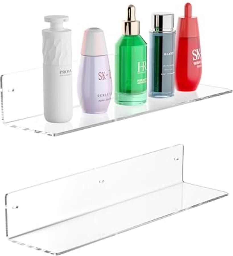 Transparante Wandplanken van Acryl Multifunctionele Opbergoplossingen voor Huizen
