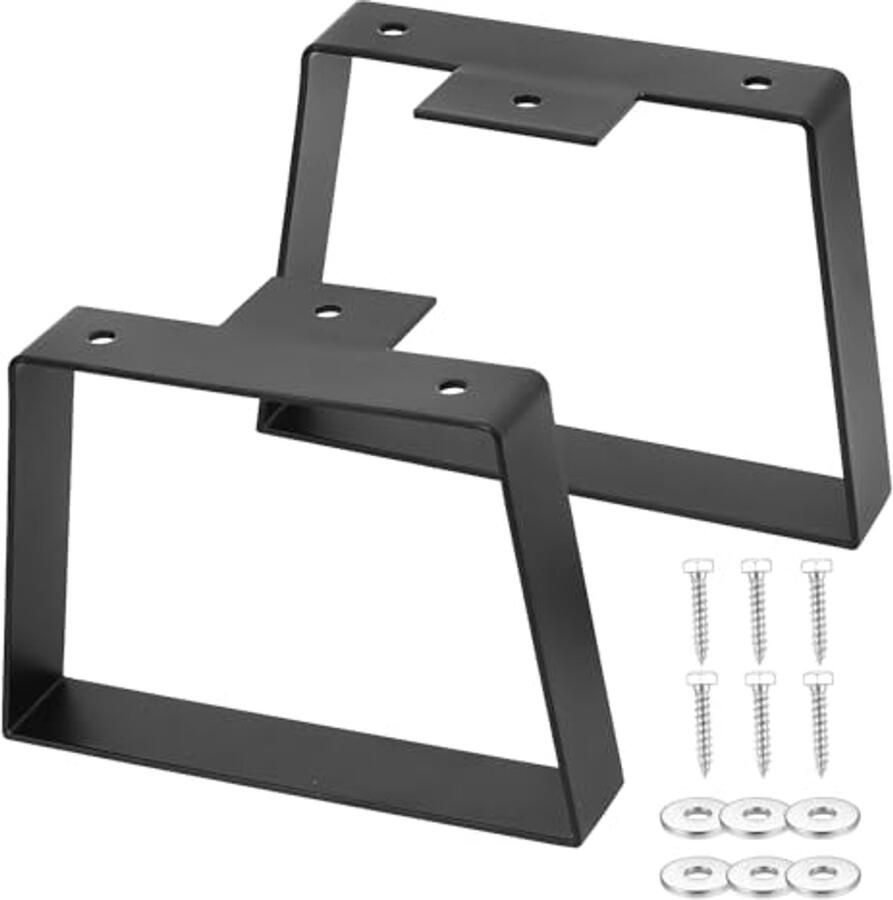 Trapeziumvormige metalen meubelpoten 20 3 cm Set van 2