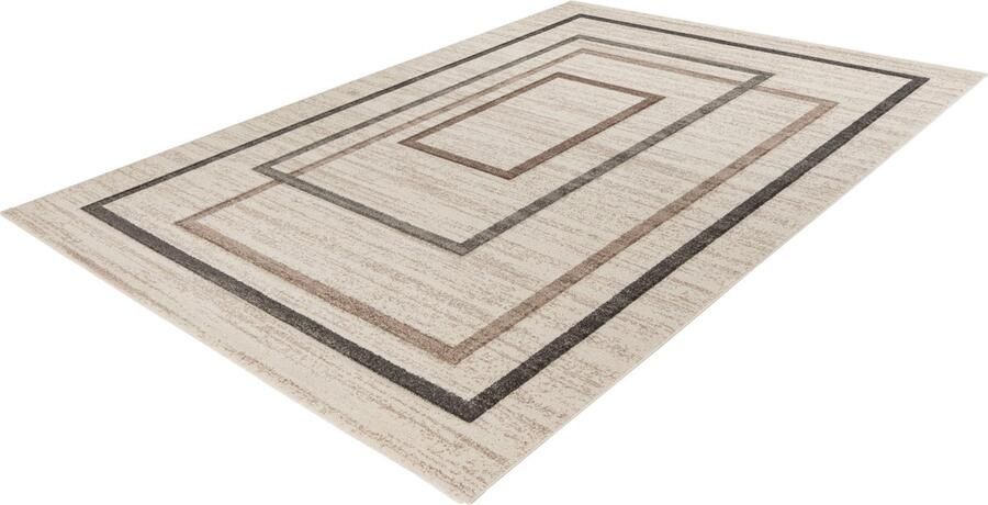 Lalee trendy Carving- modern- laagpolig- vloerkleed- vintage- hand carved- hoog laag- hip en trendy- karpet- tapijt- loper 80x150 cm beige zilver