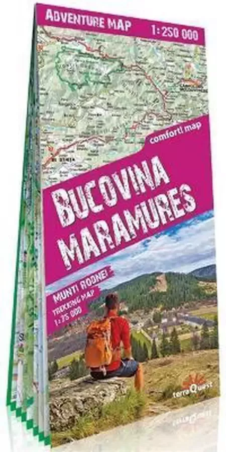 Trekking map- terraQuest Adventure Map Bucovina & Maramures