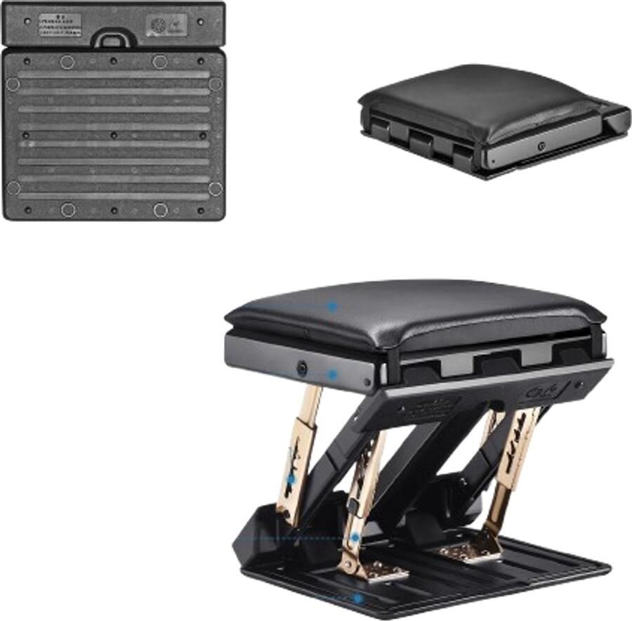 TrendWave Voetsteun – Voetsteun bureau – Voetsteun gitaar – Voet steun – Hoekvoetsteun Met Zacht Kussen – Massagefunctie Antislip