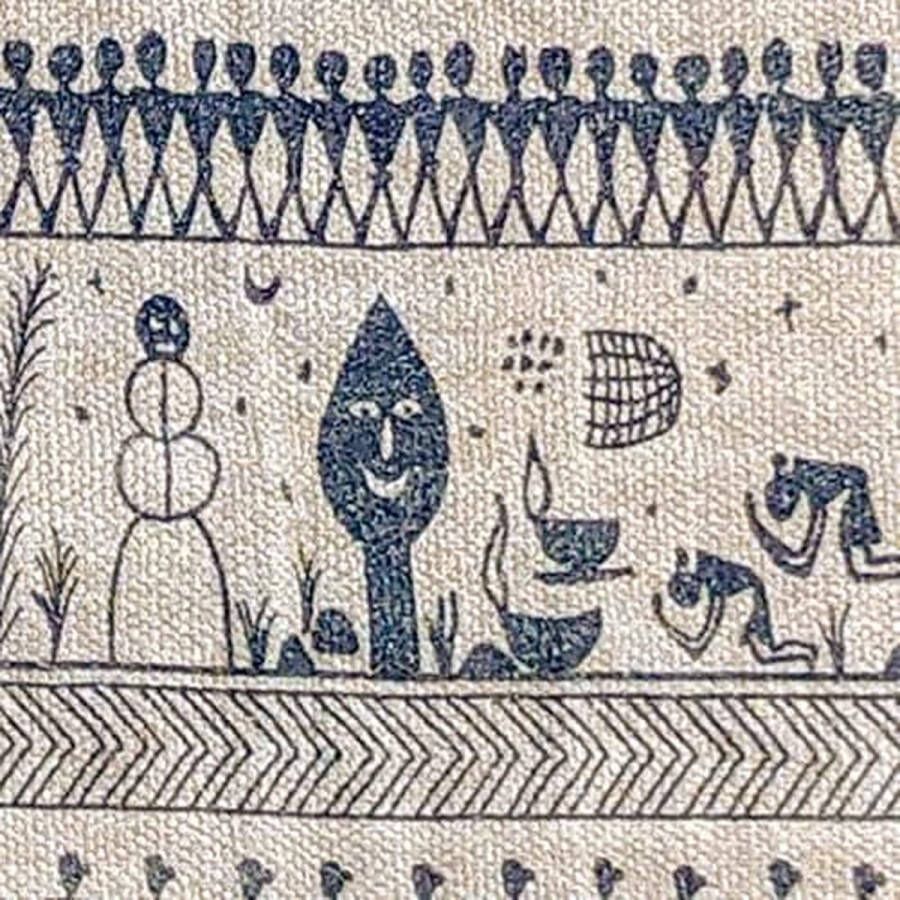 Tribal Afrikaans vloerkleed 90 x 150 cm katoen Boheemse decormat Tapijt met dierenprint Decoratief accentstuk voor kinderkamer slaapkamer woonkamer